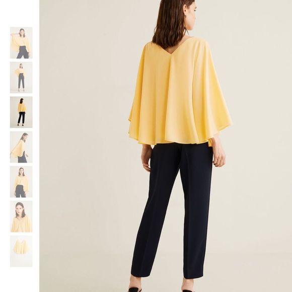 🌸MANGO FLOWY BLOUSE XL GORGEOUS ❣️ - Picture 4 of 10